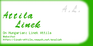 attila linek business card